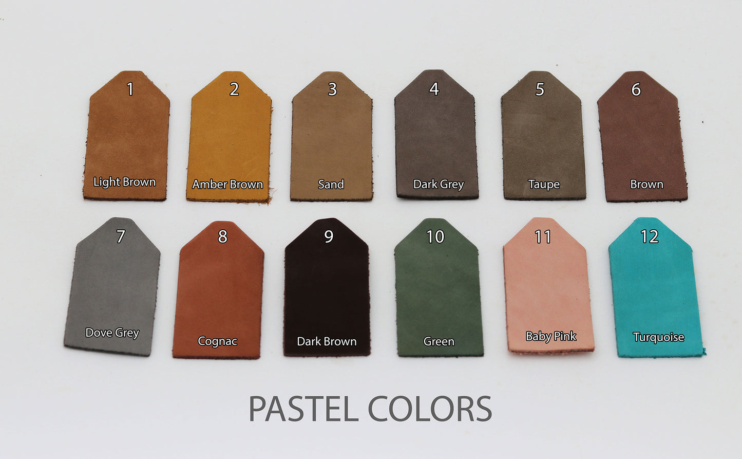 Soft pastel leather sandals