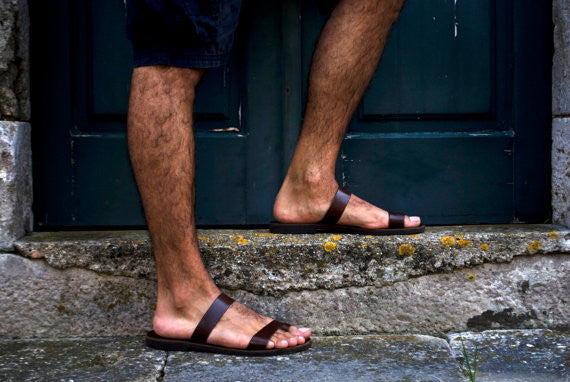 Men's leather sandals