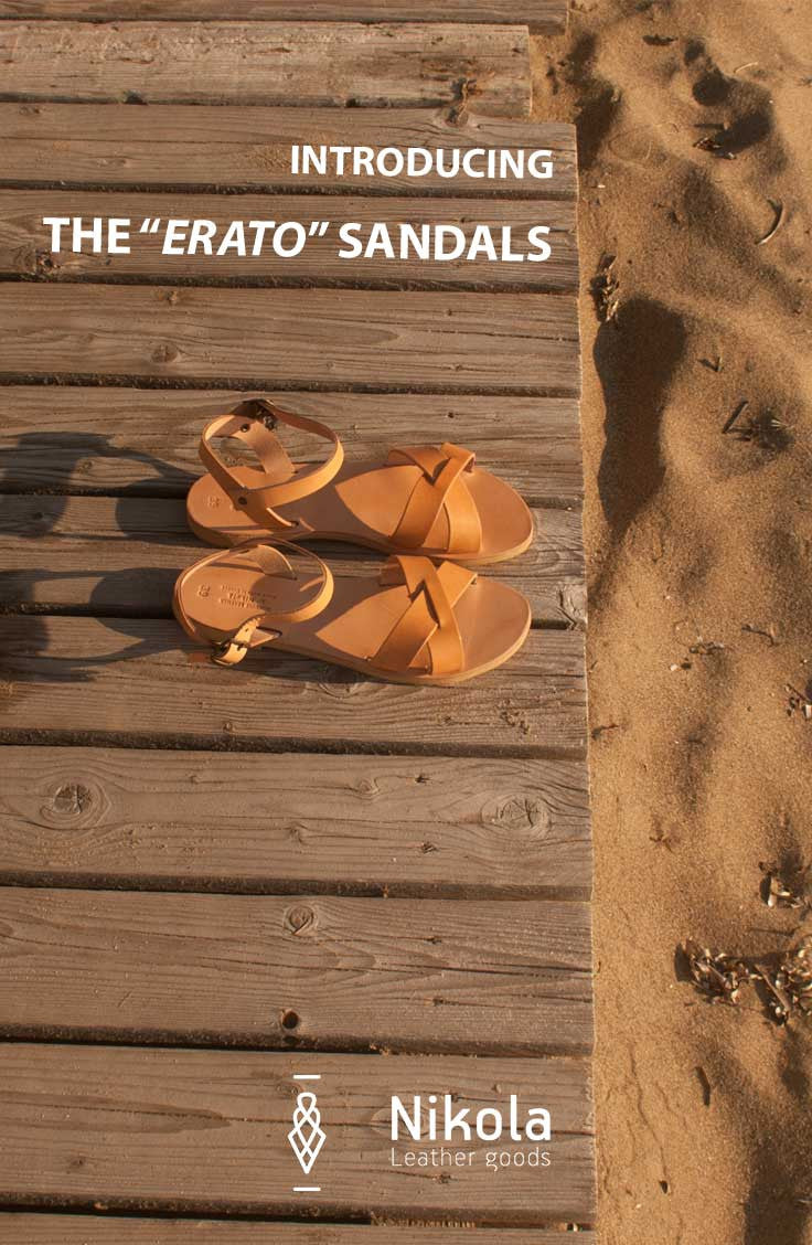 The design and creation of the Erato leather sandals