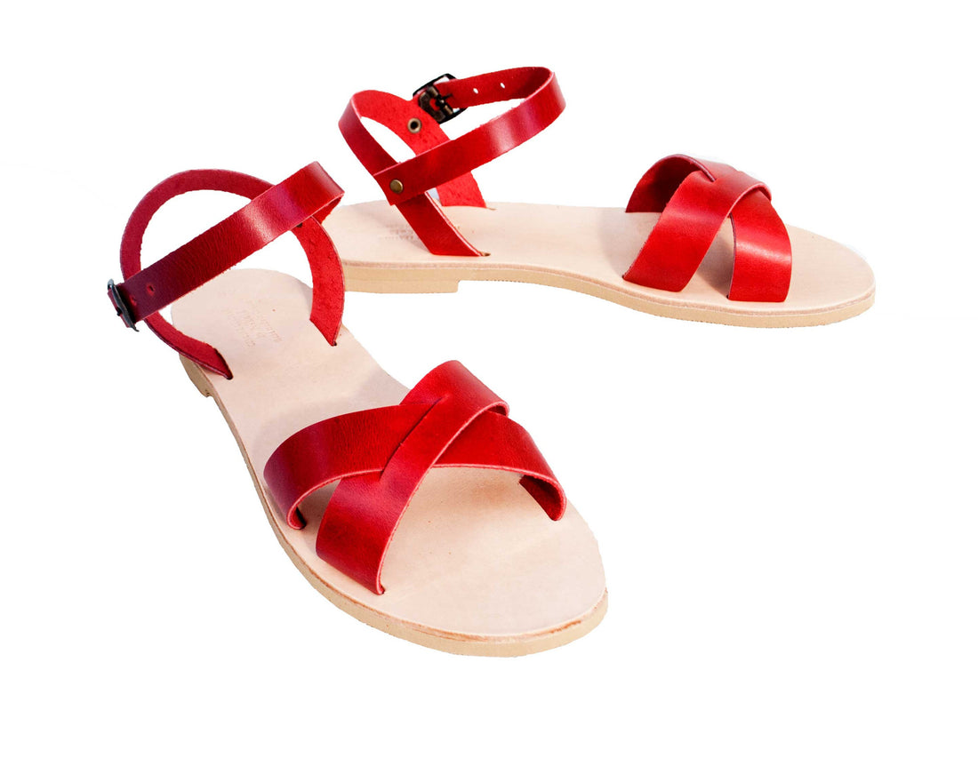 CASUAL SANDALS IN LIGHT RED