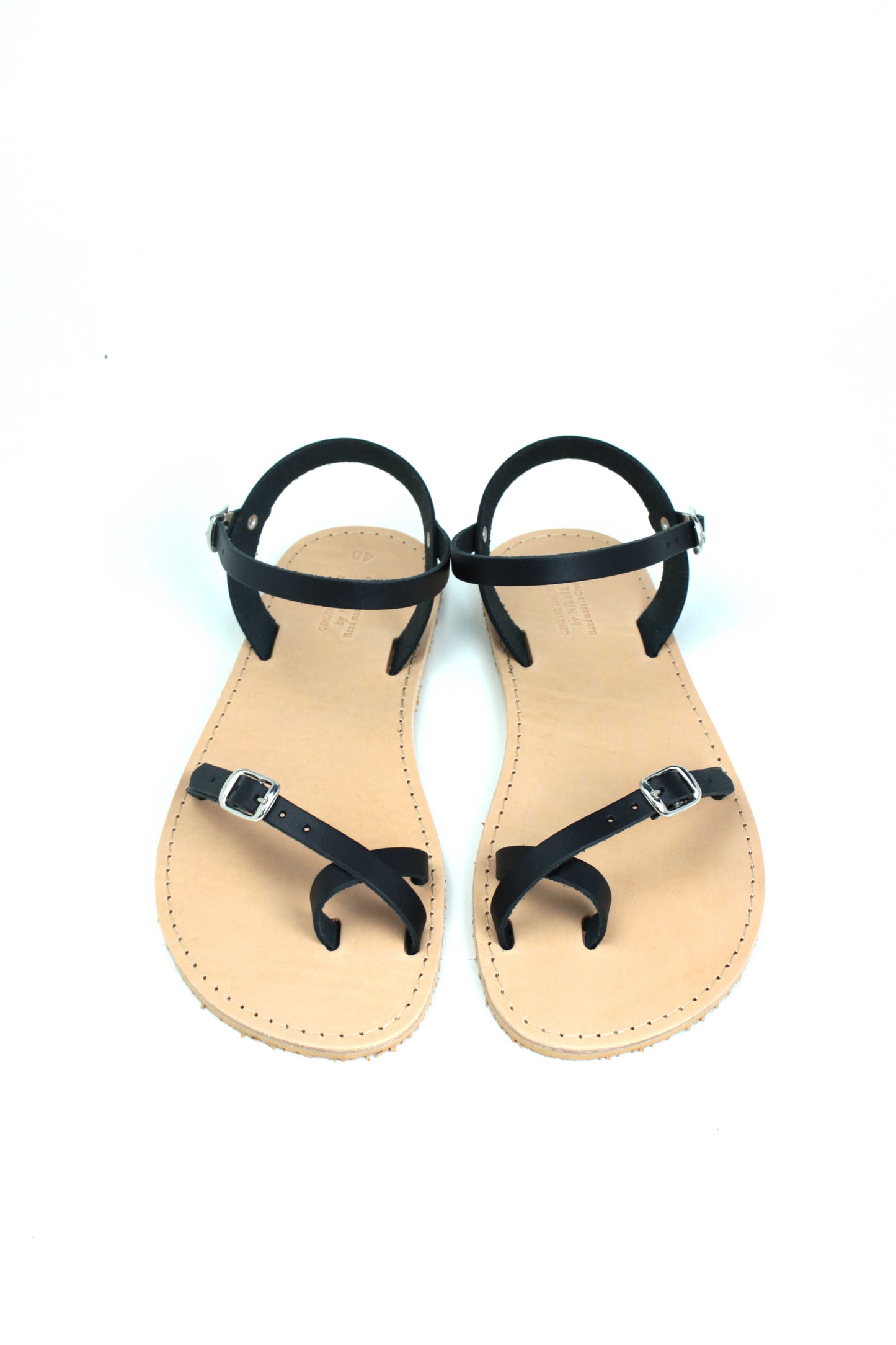 Leather Barefoot Sandals: Adjustable Summer Shoes