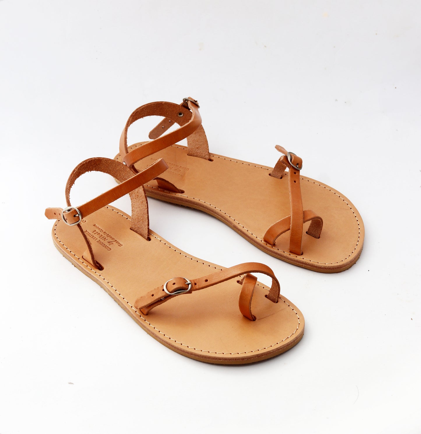 Leather Barefoot Sandals: Adjustable Summer Shoes