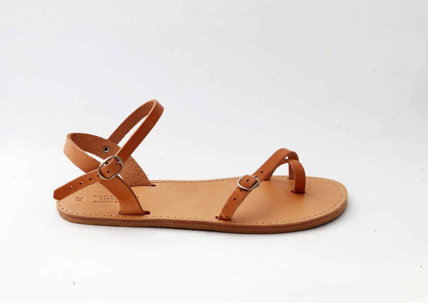 Leather Barefoot Sandals: Adjustable Summer Shoes